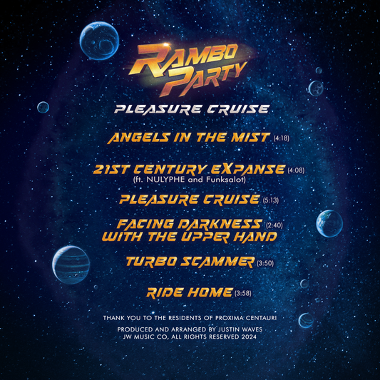 Rambo Party - Pleasure Cruise, 12" LP Special Blue Vinyl