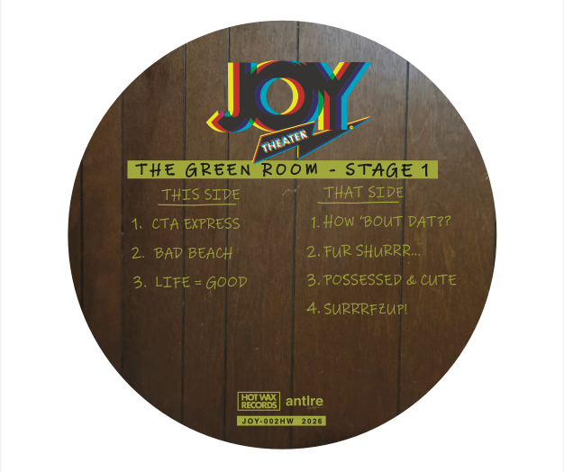Joy Theater Productions - The Green Room - Vol 1. | 12" LP Vinyl, Limited Run, Black and Olive Green Variants